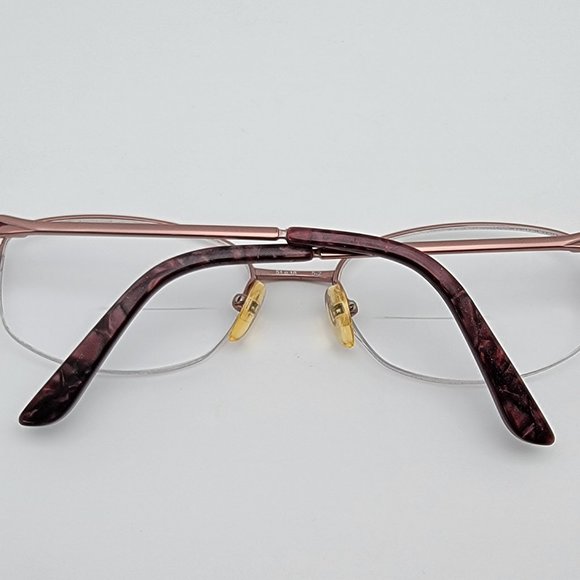 *SOLD* Saks Fifth Avenue Saks 284/T 68Q Pink Titanium Rimless Eyeglasses Frame - Picture 9 of 12